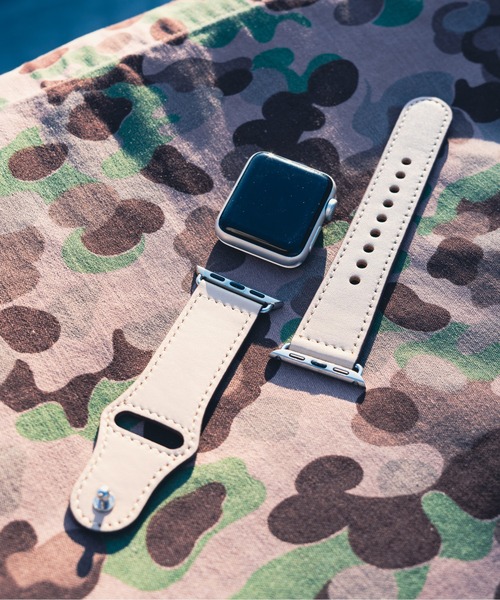 zandy(ズィーアンドワイ)の「zandy/ズィー・アンド・ワイ / Apple Watch【レザーベルト】アップルウォッチバンド レザーベルト 本革製 /// leather11(デジタル腕時計・メンズ・ピンク/クリーム/ベージュ/レッド/ワインレッド・M/S)」の16枚目の写真