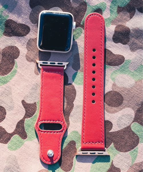 zandy(ズィーアンドワイ)の「zandy/ズィー・アンド・ワイ / Apple Watch【レザーベルト】アップルウォッチバンド レザーベルト 本革製 /// leather11(デジタル腕時計・メンズ・ピンク/クリーム/ベージュ/レッド/ワインレッド・M/S)」の8枚目の写真