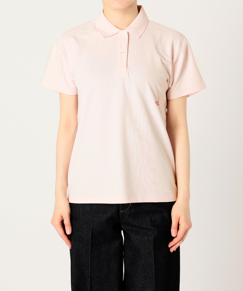 Charles Chaton(シャルルシャトン)の「golf girl shirt ゴルフガールシャツ(ポロシャツ・レディース・ピンク/アイボリー/ブラック・FREE)」の8枚目の写真