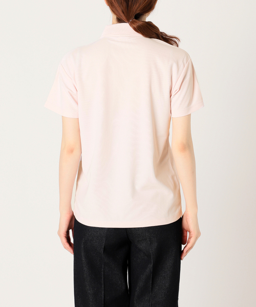 Charles Chaton(シャルルシャトン)の「golf girl shirt ゴルフガールシャツ(ポロシャツ・レディース・ピンク/アイボリー/ブラック・FREE)」の10枚目の写真