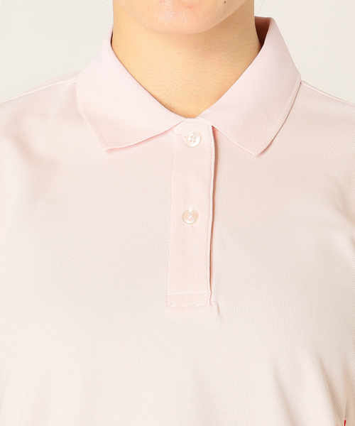 Charles Chaton(シャルルシャトン)の「golf girl shirt ゴルフガールシャツ(ポロシャツ・レディース・ピンク/アイボリー/ブラック・FREE)」の11枚目の写真