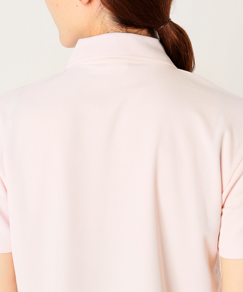 Charles Chaton(シャルルシャトン)の「golf girl shirt ゴルフガールシャツ(ポロシャツ・レディース・ピンク/アイボリー/ブラック・FREE)」の12枚目の写真