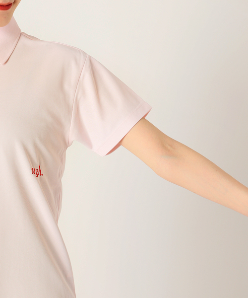 Charles Chaton(シャルルシャトン)の「golf girl shirt ゴルフガールシャツ(ポロシャツ・レディース・ピンク/アイボリー/ブラック・FREE)」の13枚目の写真