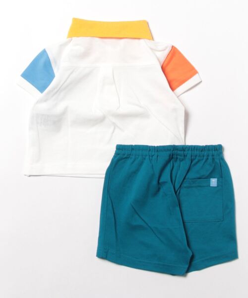 moimoln(モイモルン)の「【セットアップ】アローカラフルトップス&パンツ(Tシャツ/カットソー・キッズ・アイボリー・80cm/90cm/100cm/110cm/120cm)」の2枚目の写真