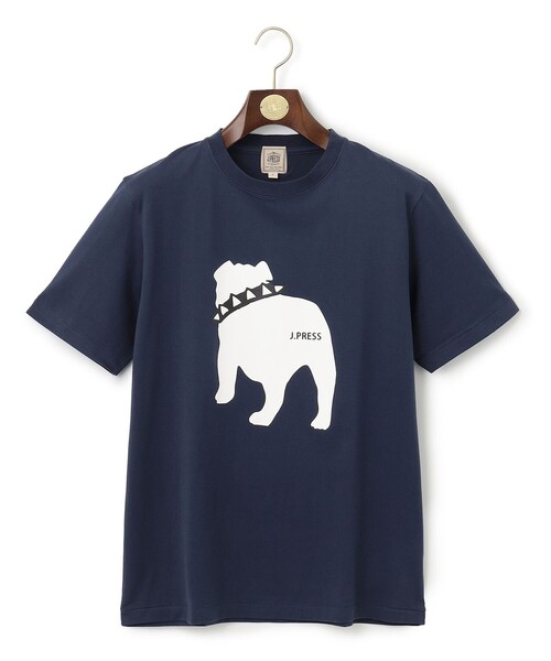 J.PRESS(ジェイプレス)の「【UNISEX】バックブルTシャツ(Tシャツ/カットソー・メンズ・ダルブルー系/サックスブルー系/ホワイト系/スモーキーグリーン系/ライラック系/グレー系・SMALL/MEDIUM/LARGE/X-LARGE)」の2枚目の写真
