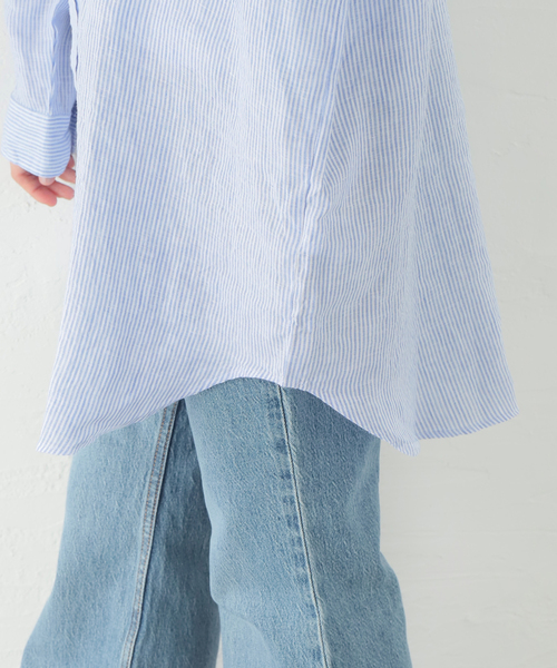 Mackenzie, One-Size Button-Up Shirt, White | Frank & Eileen