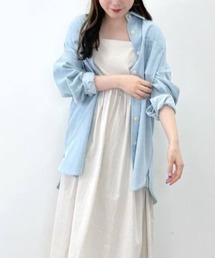 【STREET】デニムシャツワンピース