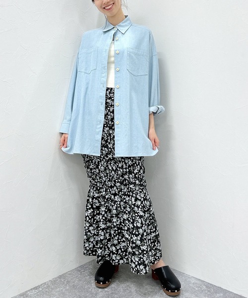 FOREVER 21（フォーエバー トゥエンティーワン）の「【STREET】デニムシャツワンピース（ワンピース・レディース・スカイブルー/ブルー/ネイビー・FREE）」の13枚目の写真