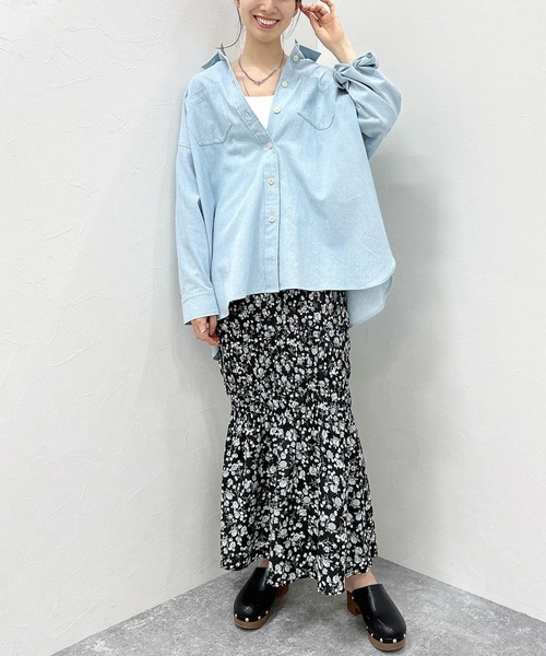 FOREVER 21（フォーエバー トゥエンティーワン）の「【STREET】デニムシャツワンピース（ワンピース・レディース・スカイブルー/ブルー/ネイビー・FREE）」の14枚目の写真