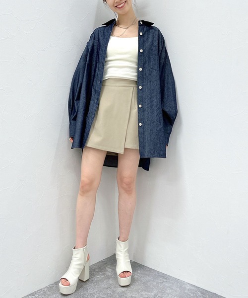 FOREVER 21（フォーエバー トゥエンティーワン）の「【STREET】デニムシャツワンピース（ワンピース・レディース・スカイブルー/ブルー/ネイビー・FREE）」の18枚目の写真