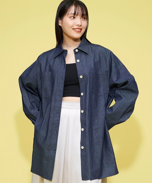 FOREVER 21（フォーエバー トゥエンティーワン）の「【STREET】デニムシャツワンピース（ワンピース・レディース・スカイブルー/ブルー/ネイビー・FREE）」の20枚目の写真