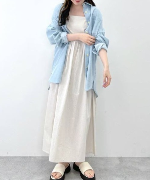 FOREVER 21（フォーエバー トゥエンティーワン）の「【STREET】デニムシャツワンピース（ワンピース・レディース・スカイブルー/ブルー/ネイビー・FREE）」の22枚目の写真