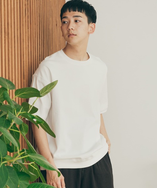 FORK&SPOON（フォークアンドスプーン）の「FORK&SPOON　ヘビーウェイト天竺ショートスリーブTシャツ（Tシャツ/カットソー・メンズ・オフホワイト/ブラック/グリーン系その他/ベージュ・4/5）」の16枚目の写真