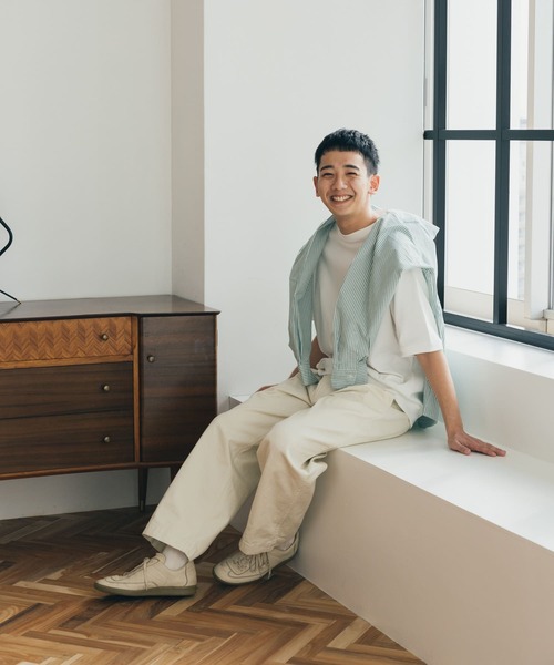 FORK&SPOON（フォークアンドスプーン）の「FORK&SPOON　ヘビーウェイト天竺ショートスリーブTシャツ（Tシャツ/カットソー・メンズ・オフホワイト/ブラック/グリーン系その他/ベージュ・4/5）」の17枚目の写真