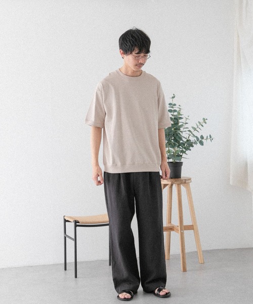 FORK&SPOON（フォークアンドスプーン）の「FORK&SPOON　ヘビーウェイト天竺ショートスリーブTシャツ（Tシャツ/カットソー・メンズ・オフホワイト/ブラック/グリーン系その他/ベージュ・4/5）」の8枚目の写真