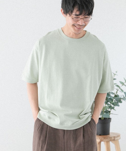 FORK&SPOON（フォークアンドスプーン）の「FORK&SPOON　ヘビーウェイト天竺ショートスリーブTシャツ（Tシャツ/カットソー・メンズ・オフホワイト/ブラック/グリーン系その他/ベージュ・4/5）」の15枚目の写真