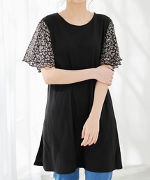 袖シフォンゆるチュニック