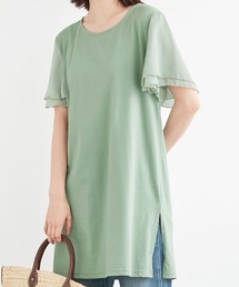 袖シフォンゆるチュニック