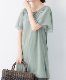 袖シフォンゆるチュニック