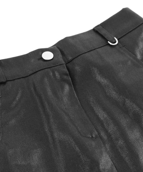 Figments（フィグメンツ）の「コーティングミニスカート（スカート・レディース・ブラック/ネイビー・FREE）」の9枚目の写真