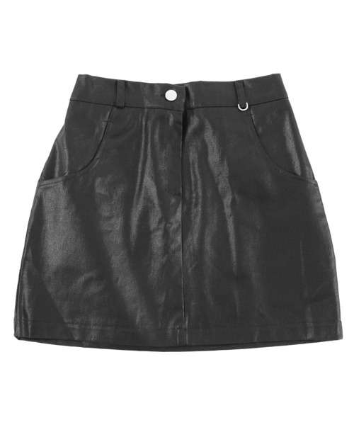 Figments（フィグメンツ）の「コーティングミニスカート（スカート・レディース・ブラック/ネイビー・FREE）」の11枚目の写真