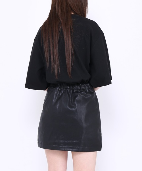 Figments（フィグメンツ）の「コーティングミニスカート（スカート・レディース・ブラック/ネイビー・FREE）」の16枚目の写真