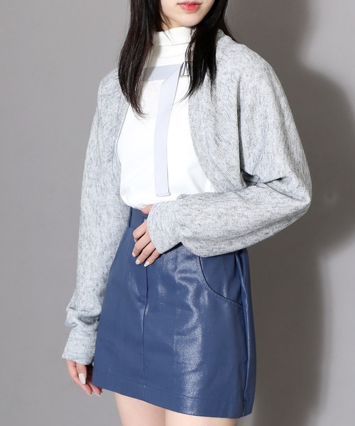 Figments（フィグメンツ）の「コーティングミニスカート（スカート・レディース・ブラック/ネイビー・FREE）」の18枚目の写真