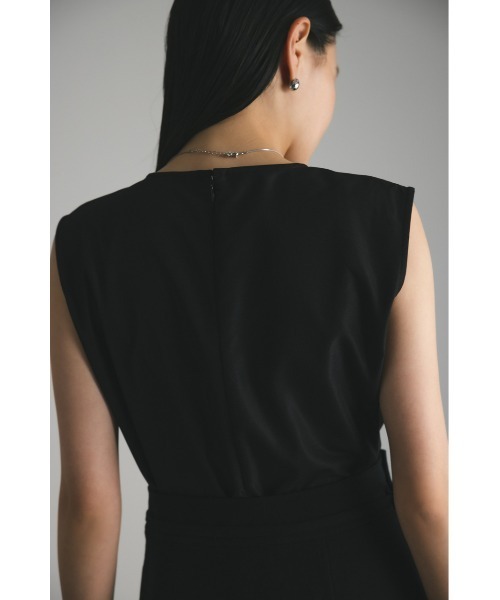 STYLEMIXER（スタイルミキサー）の「2ピースレイヤードプリーツワンピース（ワンピース・レディース・ブラック/ライトベージュ・SMALL/MEDIUM）」の14枚目の写真