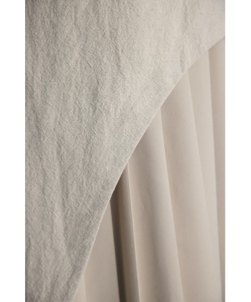 STYLEMIXER（スタイルミキサー）の「2ピースレイヤードプリーツワンピース（ワンピース・レディース・ブラック/ライトベージュ・SMALL/MEDIUM）」の8枚目の写真