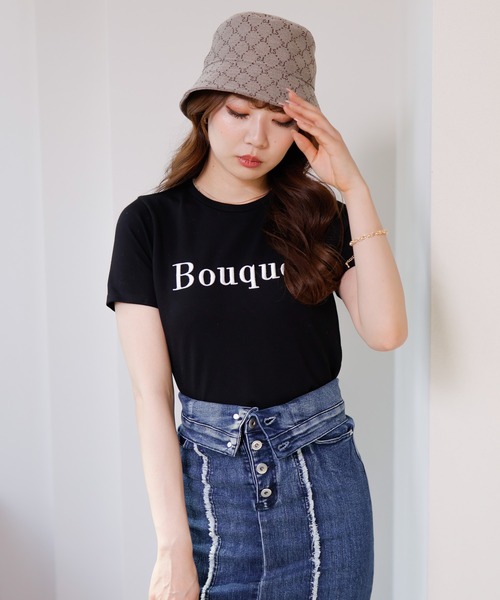 LIPSERVICE(リップサービス)の「Bouquet Tシャツ(Tシャツ/カットソー・レディース・ブラック/ホワイト/モカ/その他1・FREE)」の3枚目の写真