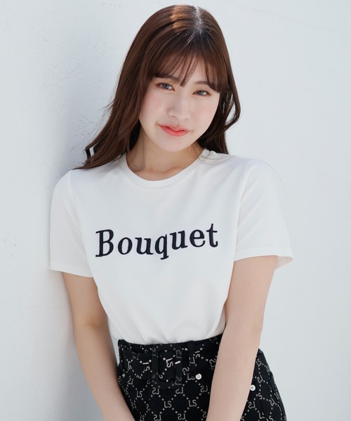 LIPSERVICE(リップサービス)の「Bouquet Tシャツ(Tシャツ/カットソー・レディース・ブラック/ホワイト/モカ/その他1・FREE)」の12枚目の写真