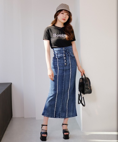 LIPSERVICE(リップサービス)の「Bouquet Tシャツ(Tシャツ/カットソー・レディース・ブラック/ホワイト/モカ/その他1・FREE)」の18枚目の写真
