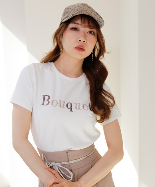 LIPSERVICE(リップサービス)の「Bouquet Tシャツ(Tシャツ/カットソー・レディース・ブラック/ホワイト/モカ/その他1・FREE)」の14枚目の写真