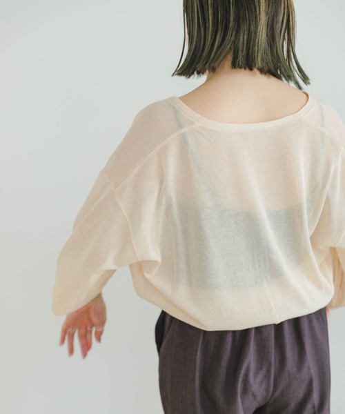 ITEMS URBANRESEARCH（アイテムズ アーバンリサーチ）の「サマーニットカーディガン（カーディガン/ボレロ・レディース・ブルー/ブラック/モカ/アイボリー・FREE）」の6枚目の写真