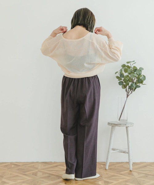 ITEMS URBANRESEARCH（アイテムズ アーバンリサーチ）の「サマーニットカーディガン（カーディガン/ボレロ・レディース・ブルー/ブラック/モカ/アイボリー・FREE）」の9枚目の写真