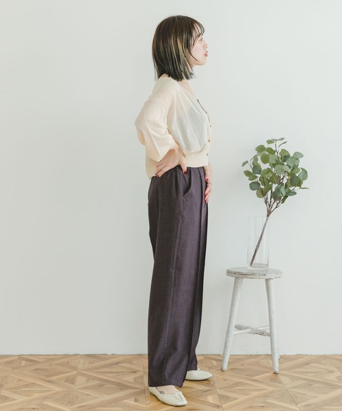 ITEMS URBANRESEARCH（アイテムズ アーバンリサーチ）の「サマーニットカーディガン（カーディガン/ボレロ・レディース・ブルー/ブラック/モカ/アイボリー・FREE）」の10枚目の写真