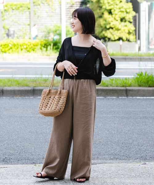 ITEMS URBANRESEARCH（アイテムズ アーバンリサーチ）の「サマーニットカーディガン（カーディガン/ボレロ・レディース・ブルー/ブラック/モカ/アイボリー・FREE）」の13枚目の写真