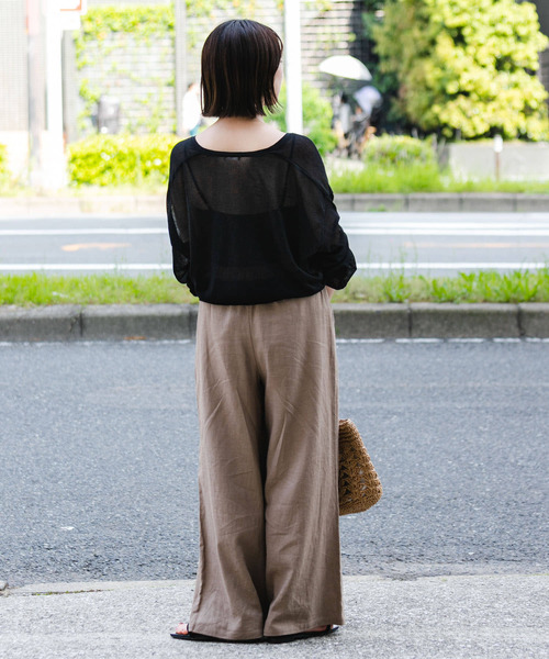 ITEMS URBANRESEARCH（アイテムズ アーバンリサーチ）の「サマーニットカーディガン（カーディガン/ボレロ・レディース・ブルー/ブラック/モカ/アイボリー・FREE）」の15枚目の写真