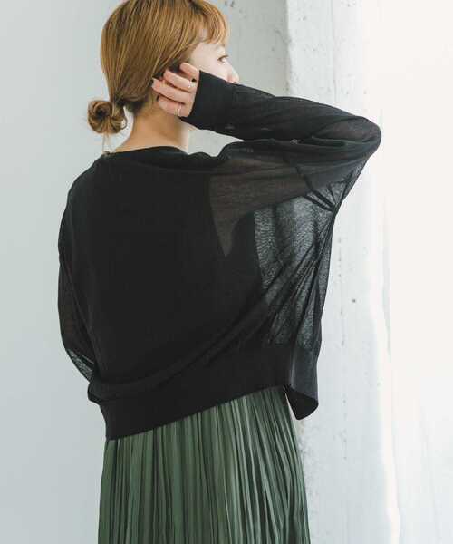 ITEMS URBANRESEARCH（アイテムズ アーバンリサーチ）の「サマーニットカーディガン（カーディガン/ボレロ・レディース・ブルー/ブラック/モカ/アイボリー・FREE）」の17枚目の写真