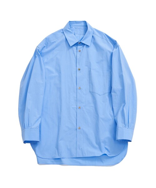 URU(ウル)の「LONG SLEEVE SHIRTS(シャツ/ブラウス・メンズ・ホワイト/サックスブルー・1/2)」の2枚目の写真