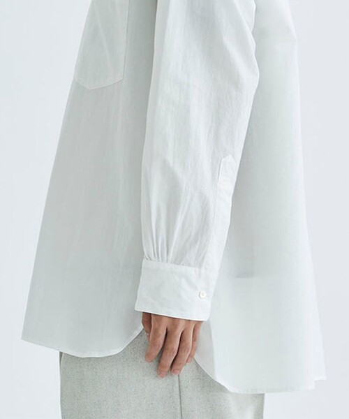 URU(ウル)の「LONG SLEEVE SHIRTS(シャツ/ブラウス・メンズ・ホワイト/サックスブルー・1/2)」の10枚目の写真