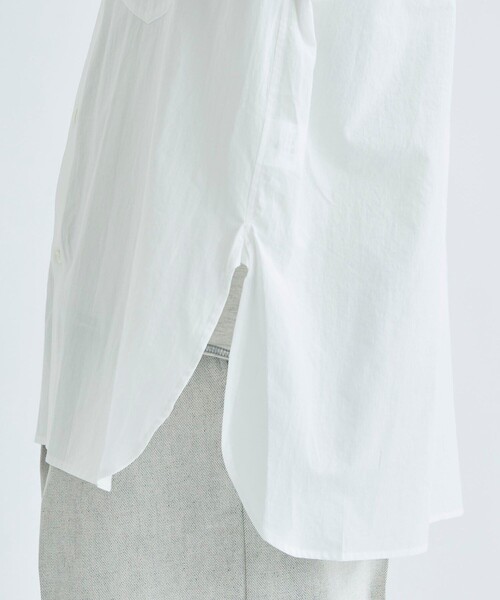 URU(ウル)の「LONG SLEEVE SHIRTS(シャツ/ブラウス・メンズ・ホワイト/サックスブルー・1/2)」の11枚目の写真