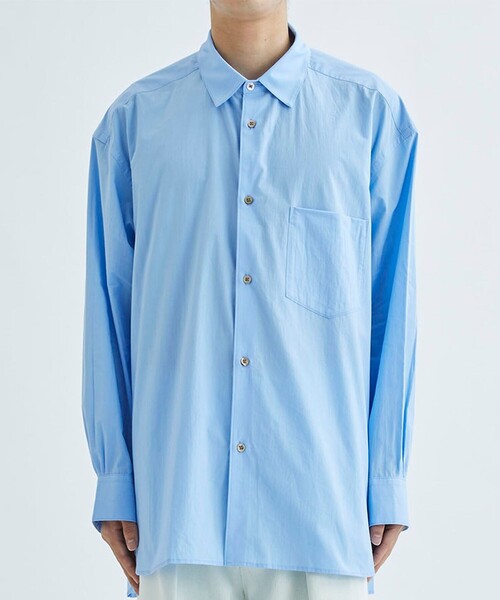 URU(ウル)の「LONG SLEEVE SHIRTS(シャツ/ブラウス・メンズ・ホワイト/サックスブルー・1/2)」の14枚目の写真