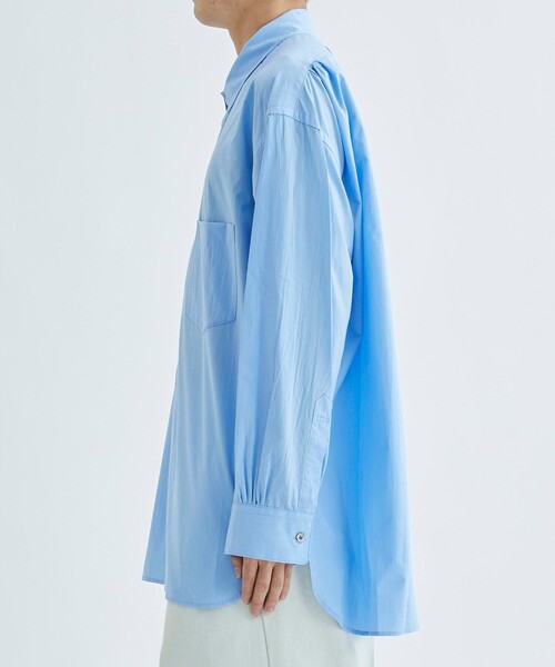 URU(ウル)の「LONG SLEEVE SHIRTS(シャツ/ブラウス・メンズ・ホワイト/サックスブルー・1/2)」の15枚目の写真