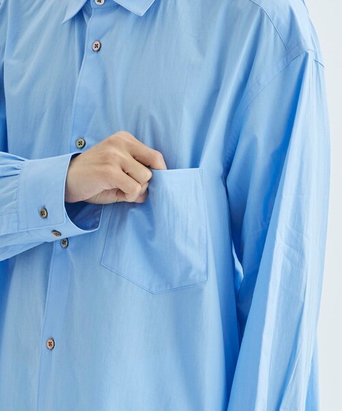 URU(ウル)の「LONG SLEEVE SHIRTS(シャツ/ブラウス・メンズ・ホワイト/サックスブルー・1/2)」の19枚目の写真