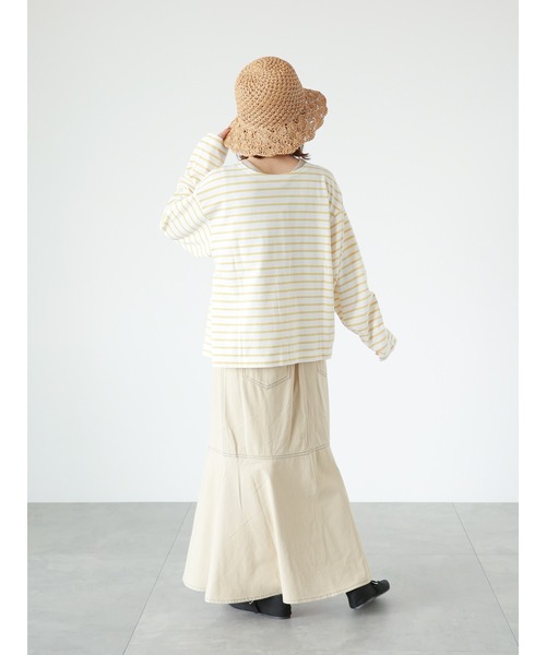 ehka sopo（エヘカソポ）の「ペーパーちびつばハット（ハット・レディース・キナリ/ベージュ/ブラック・ﾌﾘ-）」の6枚目の写真