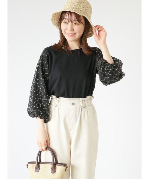 ehka sopo（エヘカソポ）の「ペーパーちびつばハット（ハット・レディース・キナリ/ベージュ/ブラック・ﾌﾘ-）」の18枚目の写真