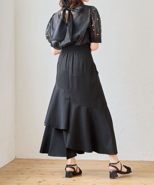 MAJESTIC LEGON(マジェスティックレゴン)の「ランダムティアードスカート(スカート・レディース・ブラック/イエロー系その他/アイボリー/ブラック系その他・SMALL/MEDIUM)」の11枚目の写真