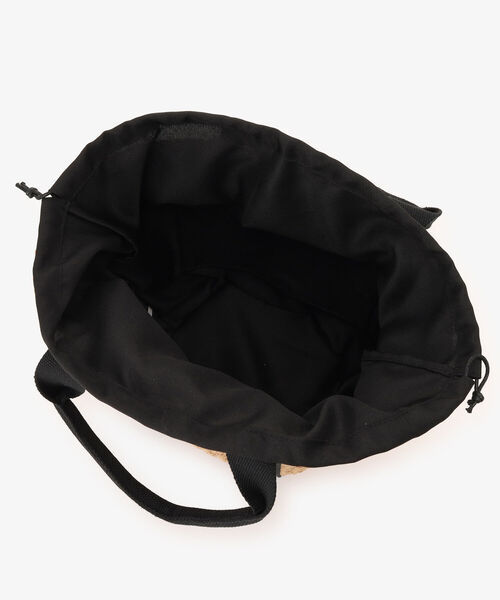 Afternoon Tea（アフタヌーンティー）の「テープハンドルかごトートバッグ（かごバッグ・レディース・ブラック/グリーン・ONE SIZE）」の10枚目の写真