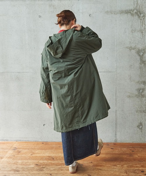 PAR ICI（パーリッシィ）の「ベルスプリット ライナー付きモッズコート (3WAY)（モッズコート・レディース・カーキ/ブラック・FREE）」の6枚目の写真